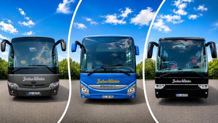 Jochen Winter - Drei Reisebusse im modernen Design