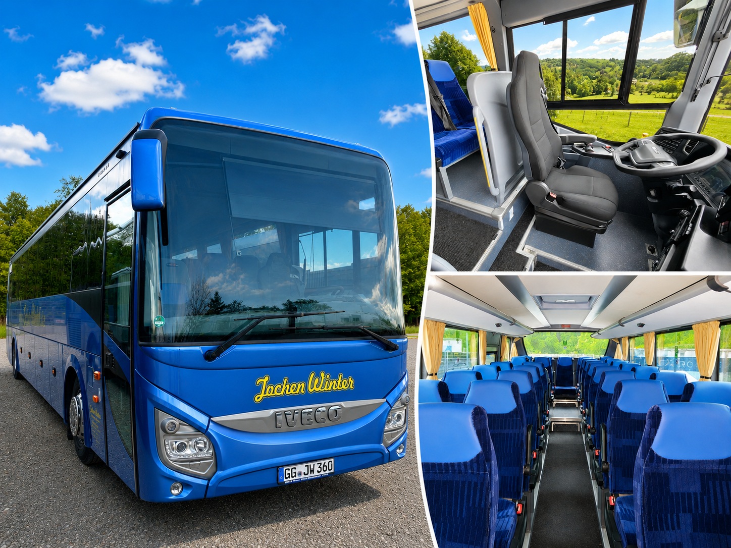 Jochen Winter blauer Reisebus